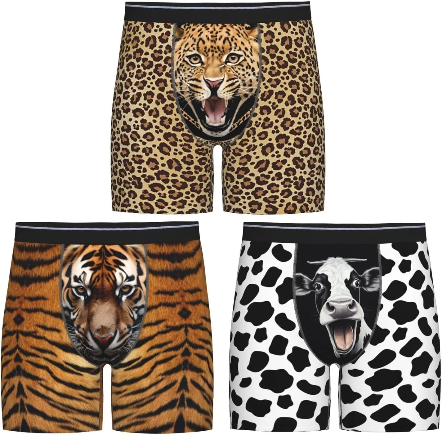 Underwear Men 3 Pack Funny Boxer Brief Set For Men Underwear Multipack Fun Novelty Gifts