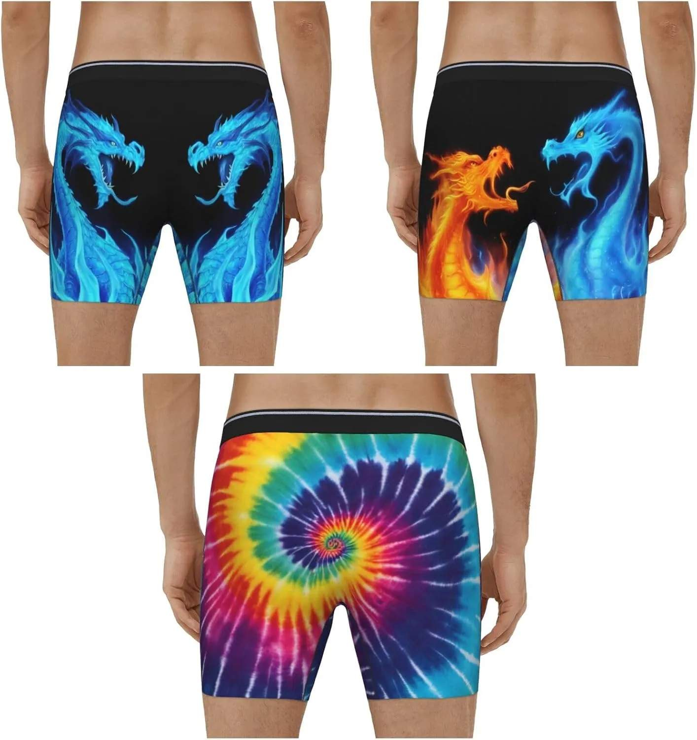 Underwear Men 3 Pack Funny Boxer Brief Set For Men Underwear Multipack Fun Novelty Gifts