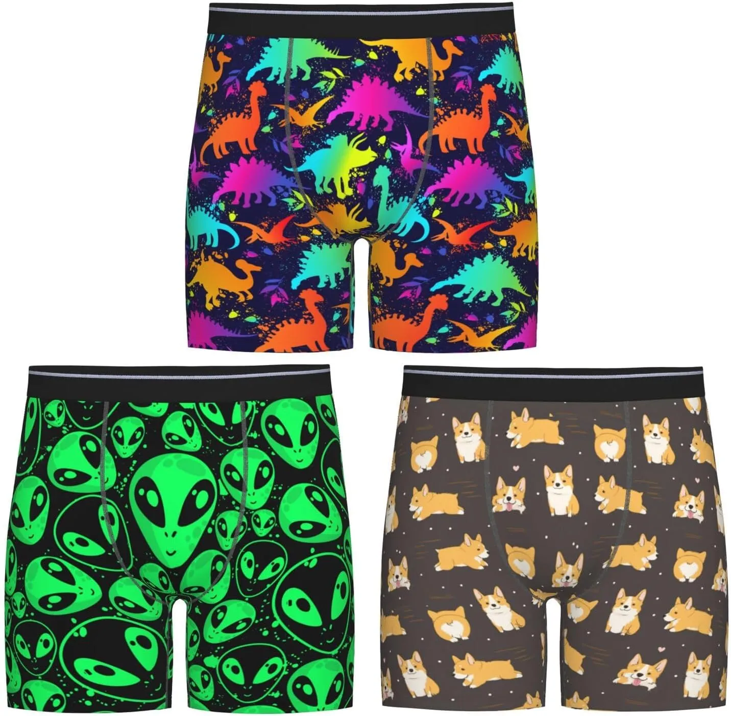 Underwear Men 3 Pack Funny Boxer Brief Set For Men Underwear Multipack Fun Novelty Gifts