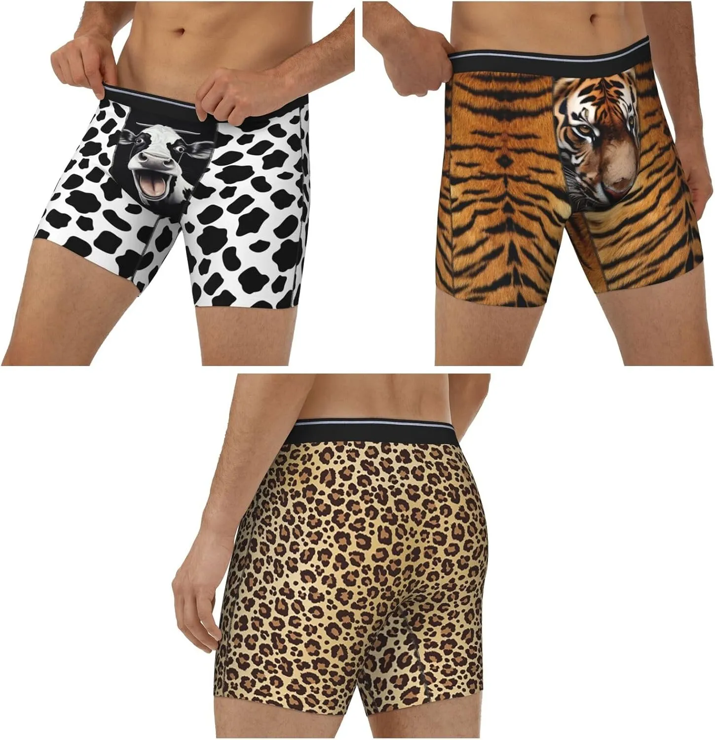 Underwear Men 3 Pack Funny Boxer Brief Set For Men Underwear Multipack Fun Novelty Gifts