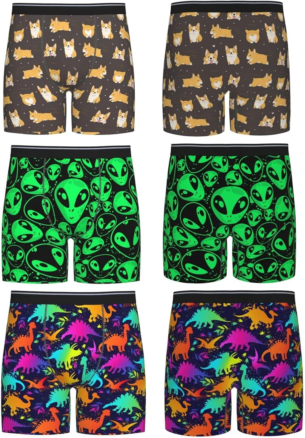Underwear Men 3 Pack Funny Boxer Brief Set For Men Underwear Multipack Fun Novelty Gifts