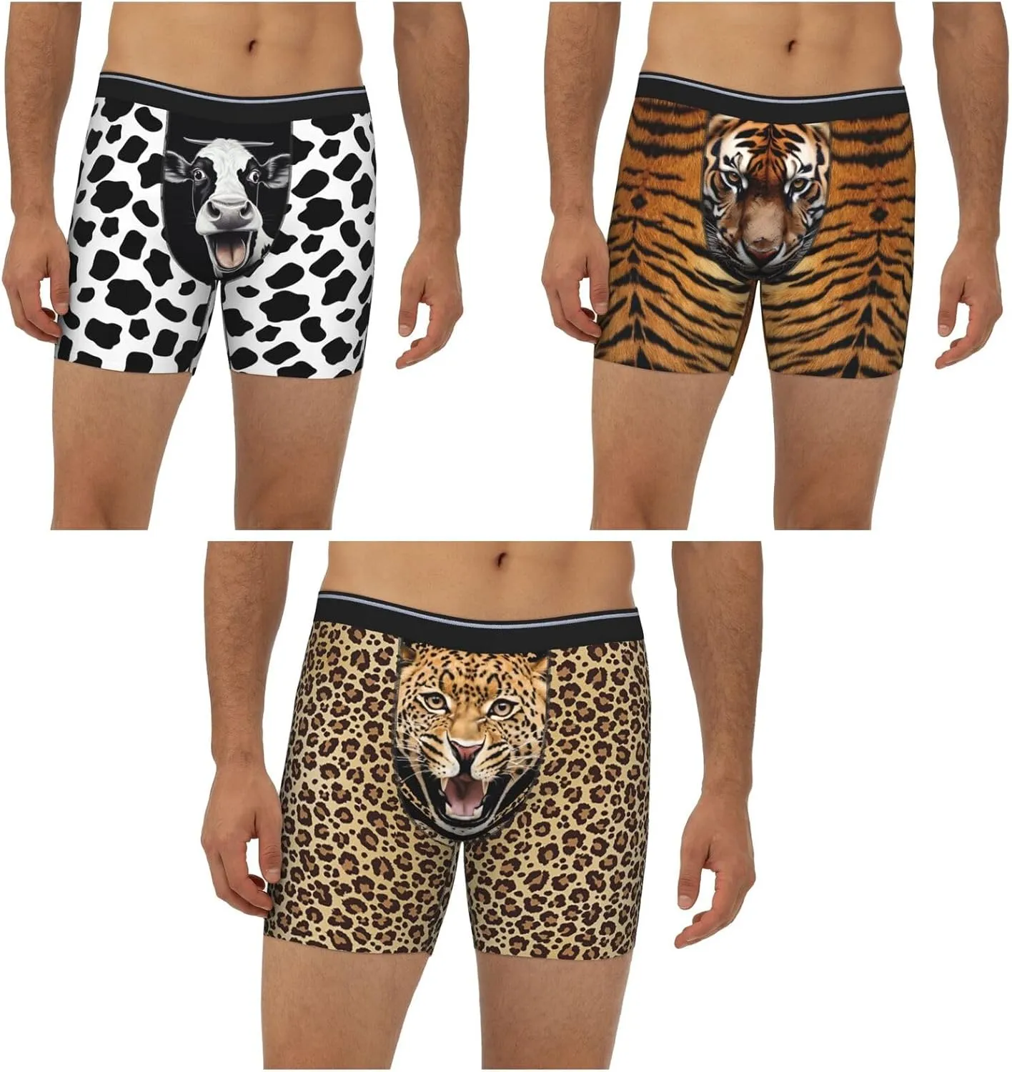 Underwear Men 3 Pack Funny Boxer Brief Set For Men Underwear Multipack Fun Novelty Gifts