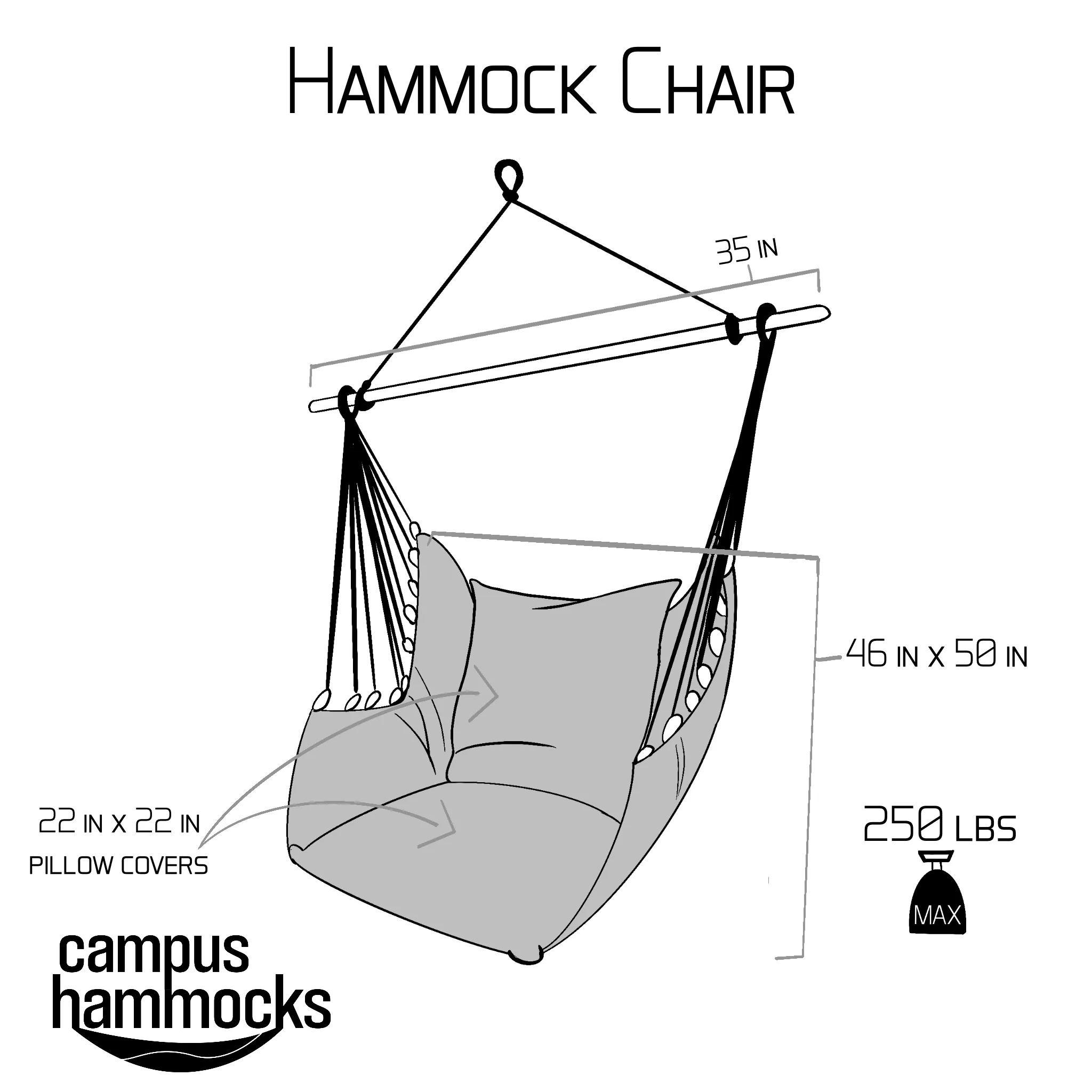 University of Miami Hurricanes Hanging Chair Swing | IBIS