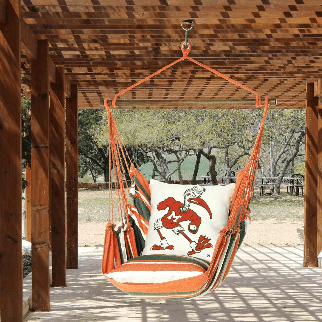 University of Miami Hurricanes Hanging Chair Swing | IBIS