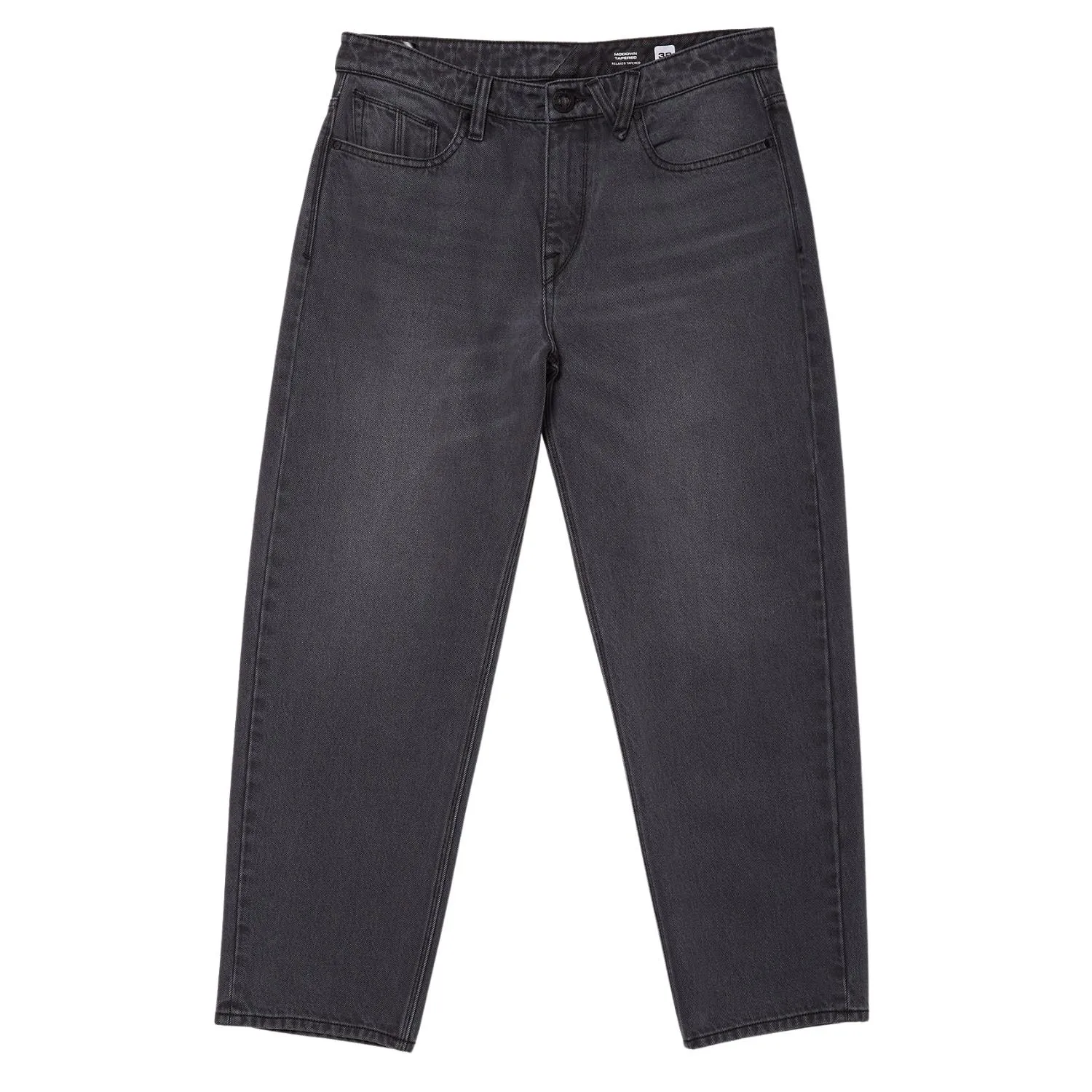 Volcom Modown Tapered Denim Jeans - Fade To Black