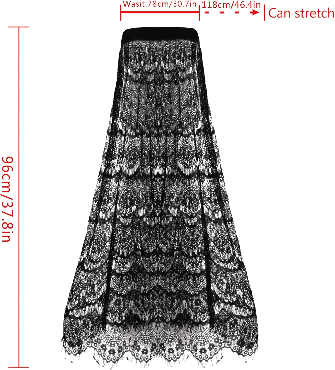Women High Waist Mesh Maxi Skirt See-Through Beach Long Tulle Skirt Bodysuit Cover-Up
