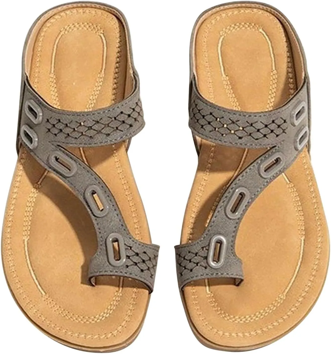 Women Summer Comfortable Sandals Arch Support Wedge Sandals Flip Flops Casual Walking Beach Orthopedic Outdoor Sport Thick Cushion Adjustable Strap