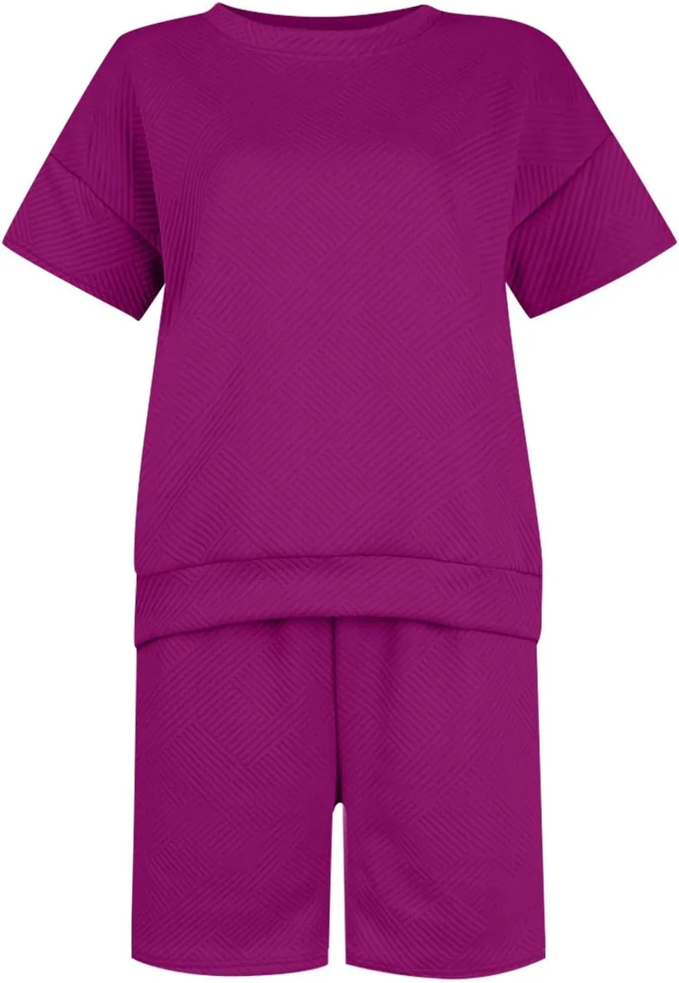 Women's 2 Piece Outfits Lounge Sets Casual Short Sleeve Shirts Shorts Pajamas Sweatsuit Set Spring Outfits 2024