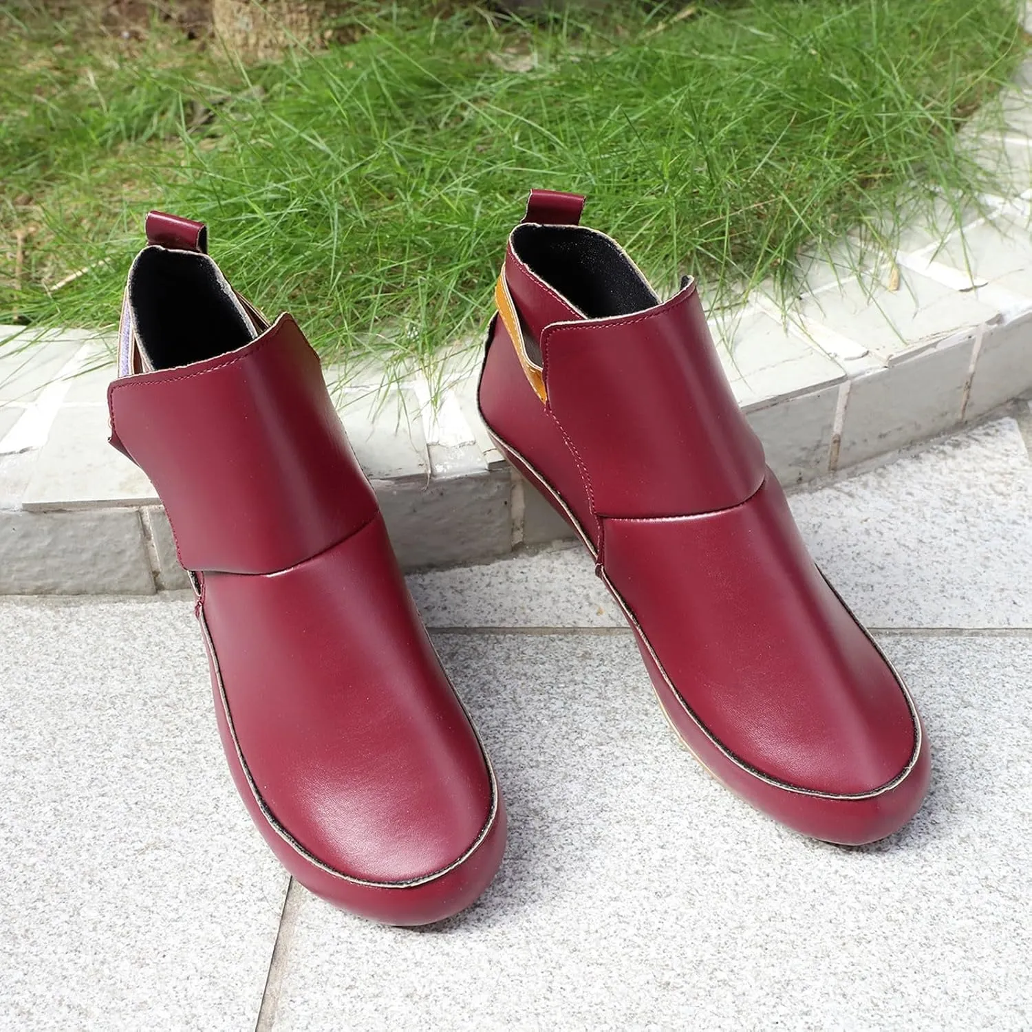 Womens Booties Ankle Fall Booties for Women 2024 Boots for Women Ankle Bootie Heels for Women Flat Bottom Fashion Chunky Low Heel Classic Pointed Toe