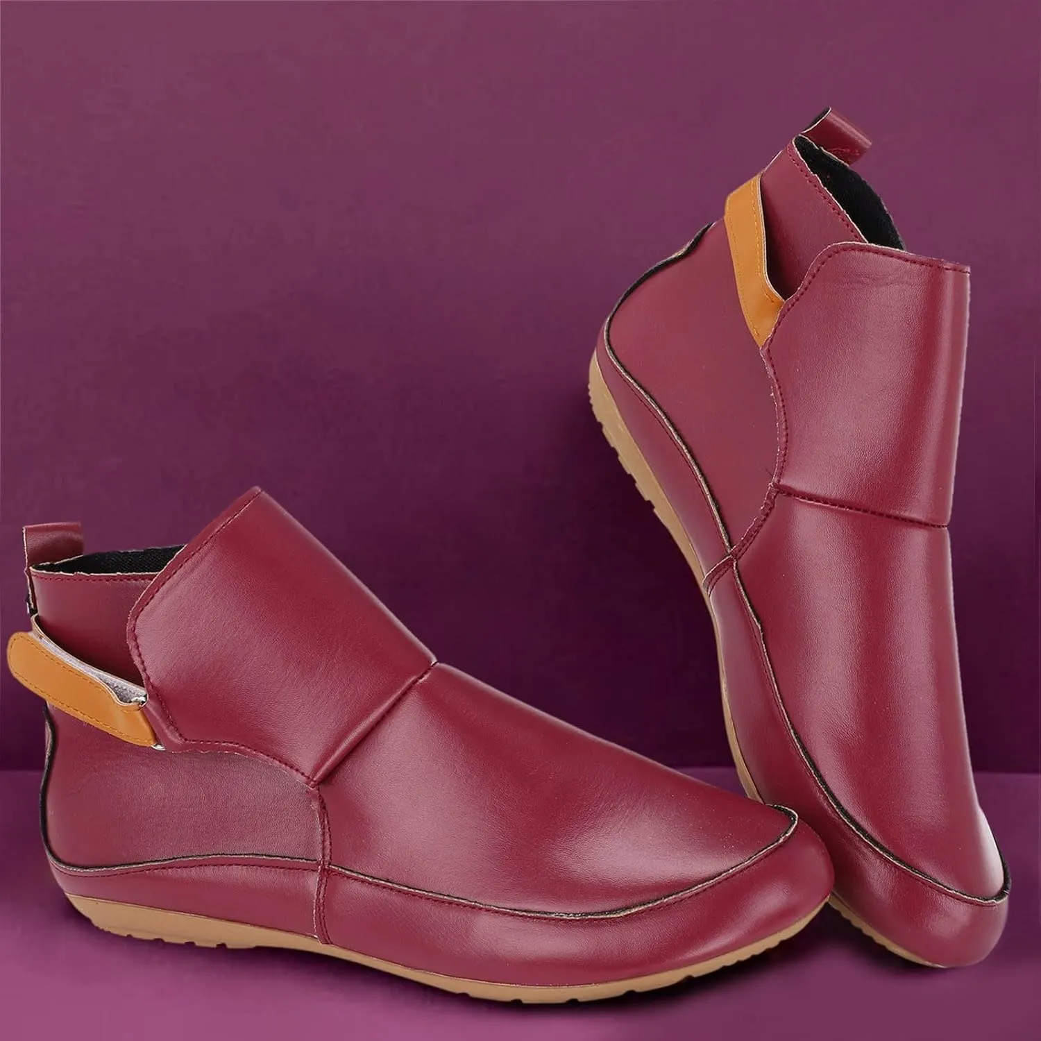 Womens Booties Ankle Fall Booties for Women 2024 Boots for Women Ankle Bootie Heels for Women Flat Bottom Fashion Chunky Low Heel Classic Pointed Toe