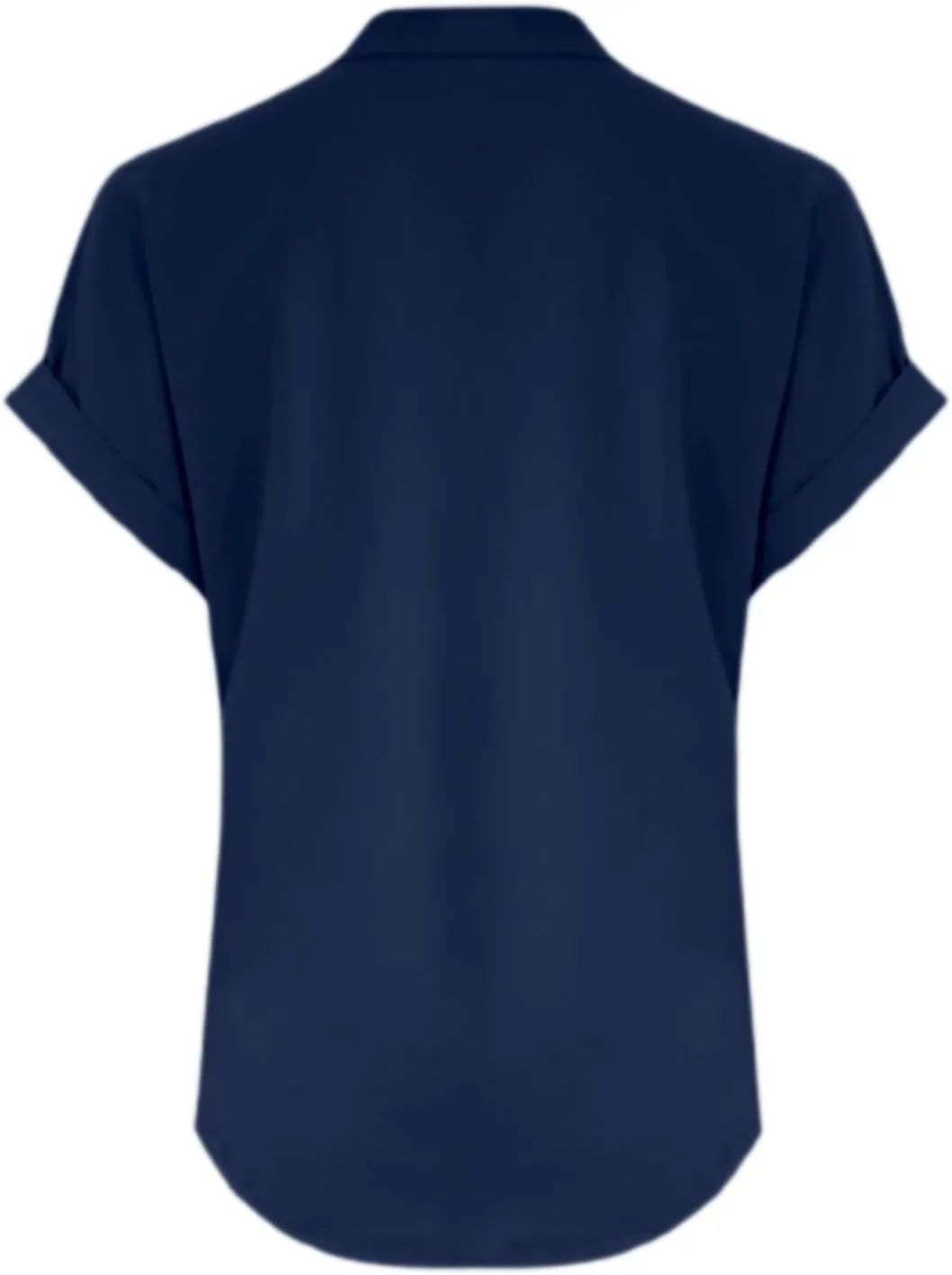 Women's Business Casual Tops Summer Elegant Satin Silk Short Sleeve Shirts V Neck Chiffon Work Business Blouses