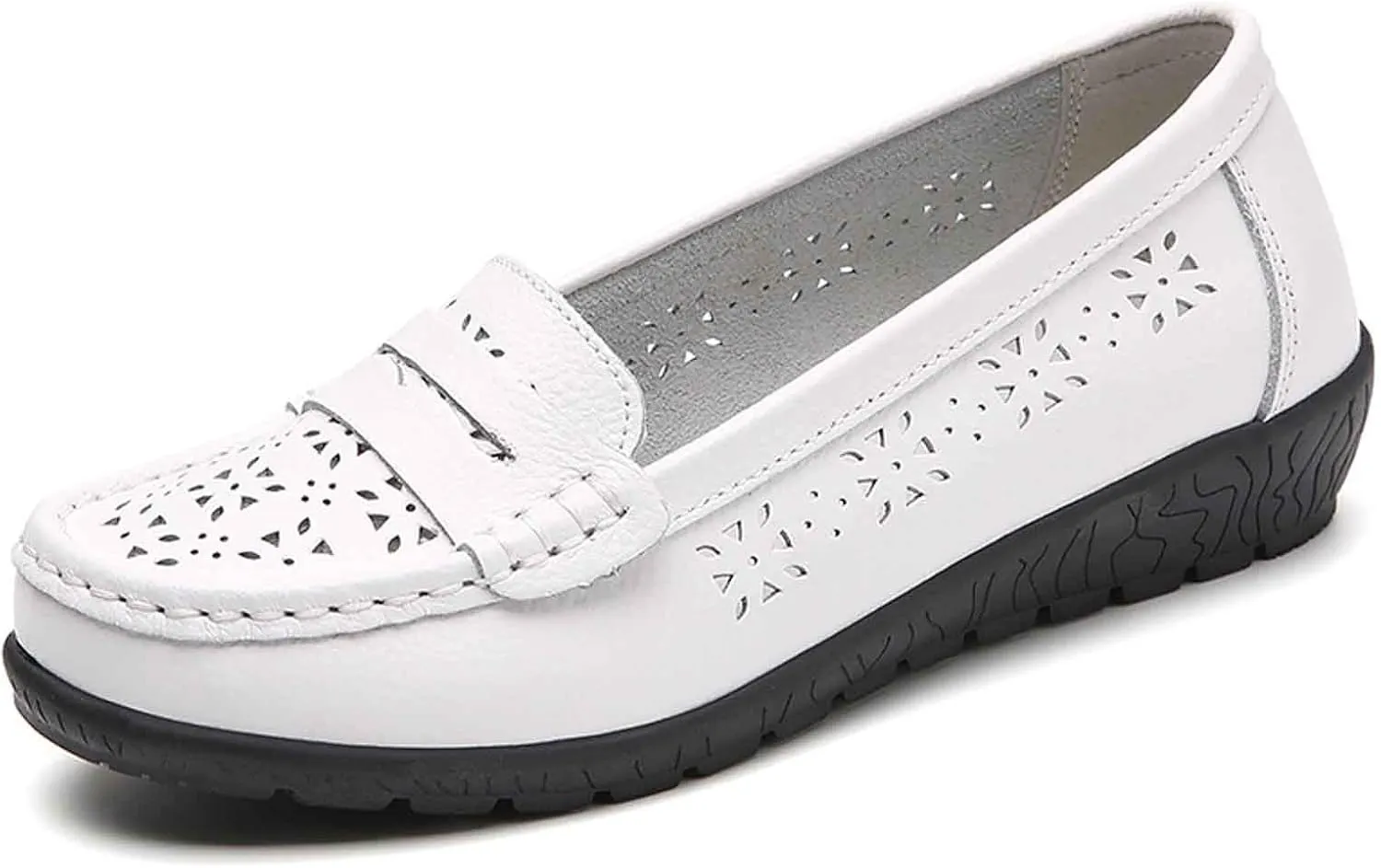 Women's Casual Closed Toe Slip On Loafers Breathable Comfortable Walking Shoes Softsole Arch Support Mules for Daily Wear