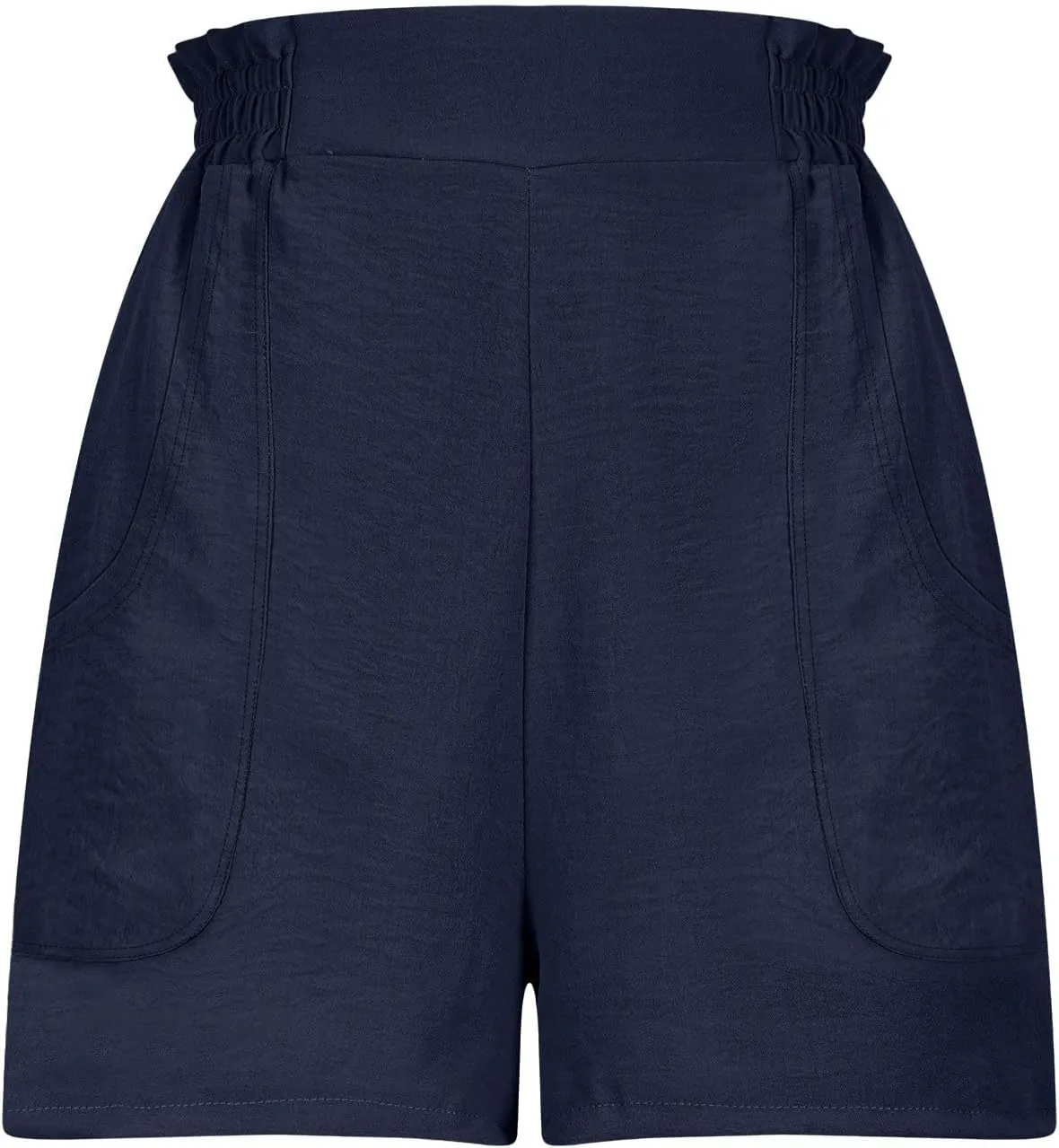 Womens Casual High Waisted Shorts Wide Leg Frill Elastic Waist Lounge Cute Beach Shorts 2025 Summer Vacation Outfits