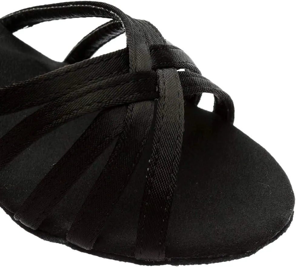 Women's Dance Shoes Sandals High Heel Latin Practice Performance Sandals Rubber Sole Wedding Party Indoor Shoes