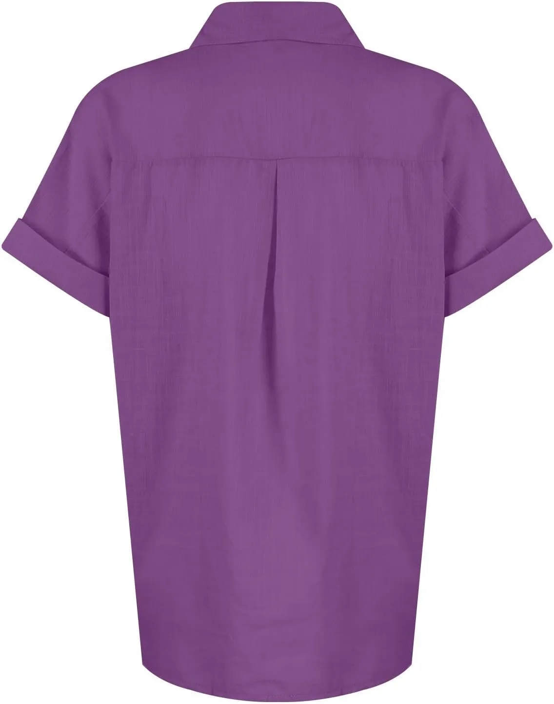 Womens Short Sleeve Shirts 2025 Summer Vacation Beach Fashion Solid Linen Tops Casual Blouses Western Wear