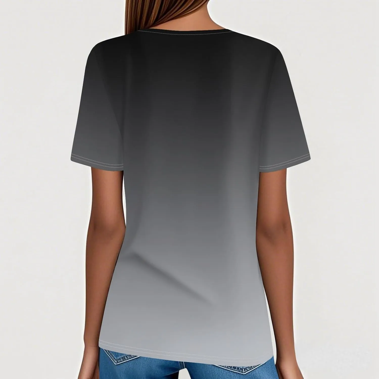 Women's Short Sleeve Shirts Henley Casual Summer Tops 2025 Trendy Blouses Cute T-Shirts Outfits Clothes