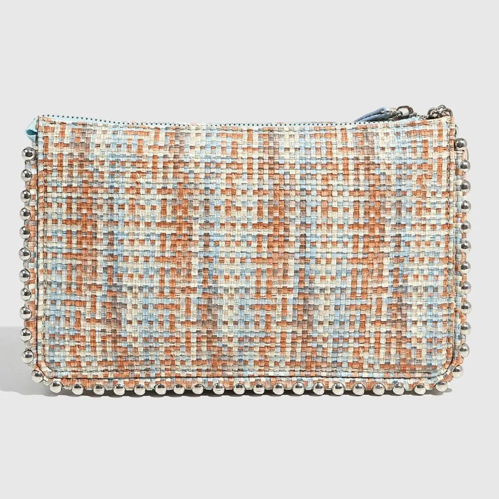 Womens Woven Shoulder Bag 2025 Fashion Beaded Straw Hobo Handbag Chain Purse Summer Vacation Beach Crossbody Bag